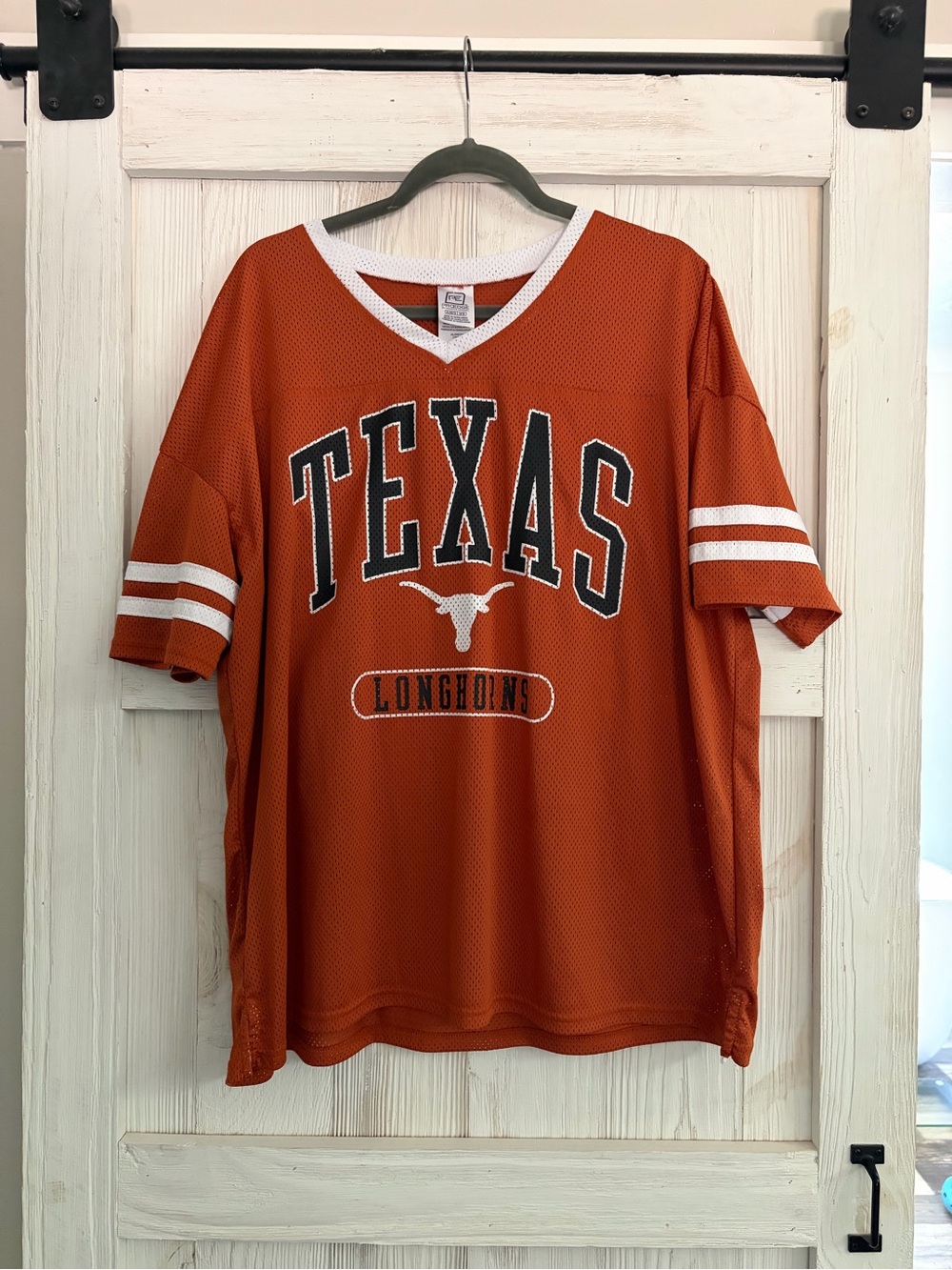 Knights Apparel Orange and White Texas Longhorns Men's Jersey